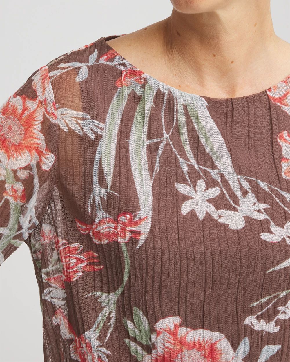 Textured Banded-Hem Top