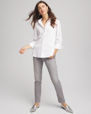 Girlfriend Slim Ankle Jeans click to view larger image.