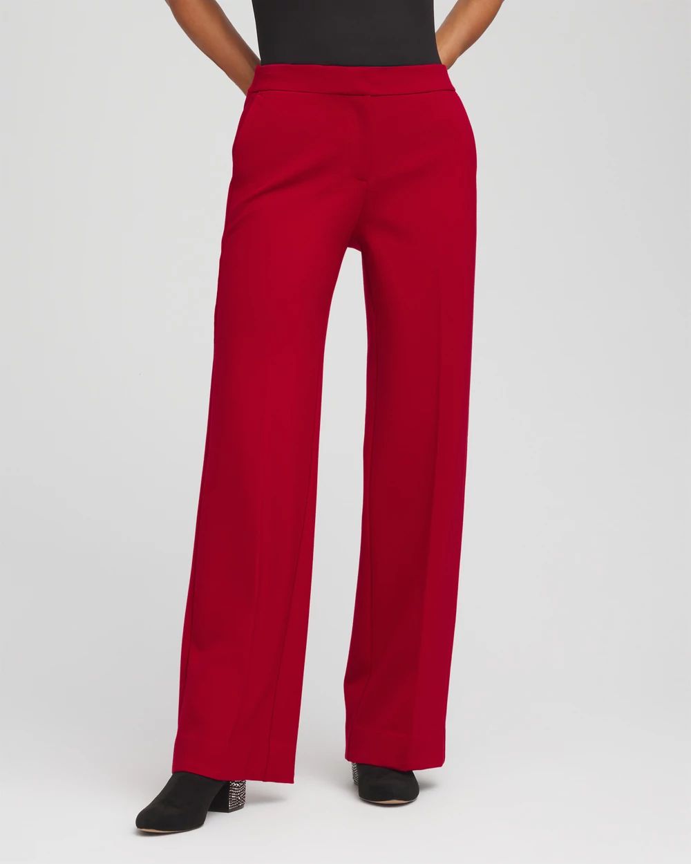 Emme Wide-Leg Trouser Ponte Pants