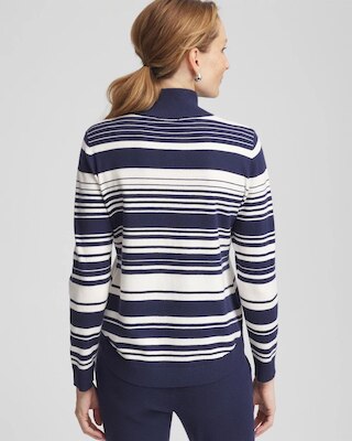 Zenergy® Luxe Cashmere-Blend Half Zip Top click to view larger image.