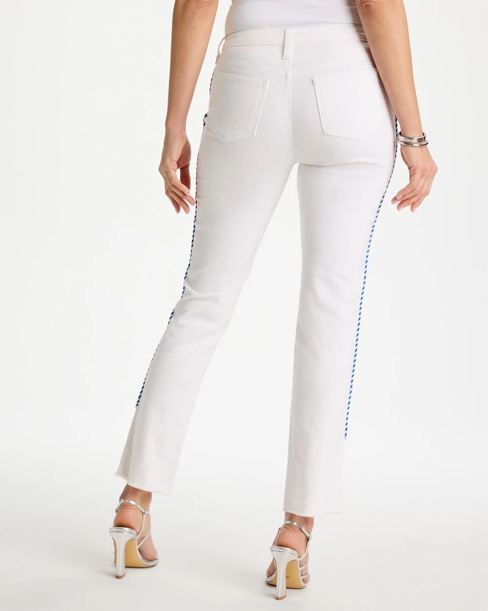 Girlfriend Roll Cuff Crop Jeans click to view larger image.