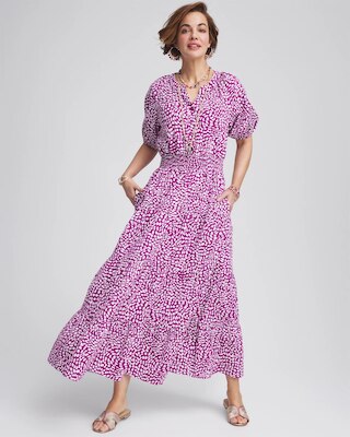 Smocked Waist Maxi Dress click to view larger image.