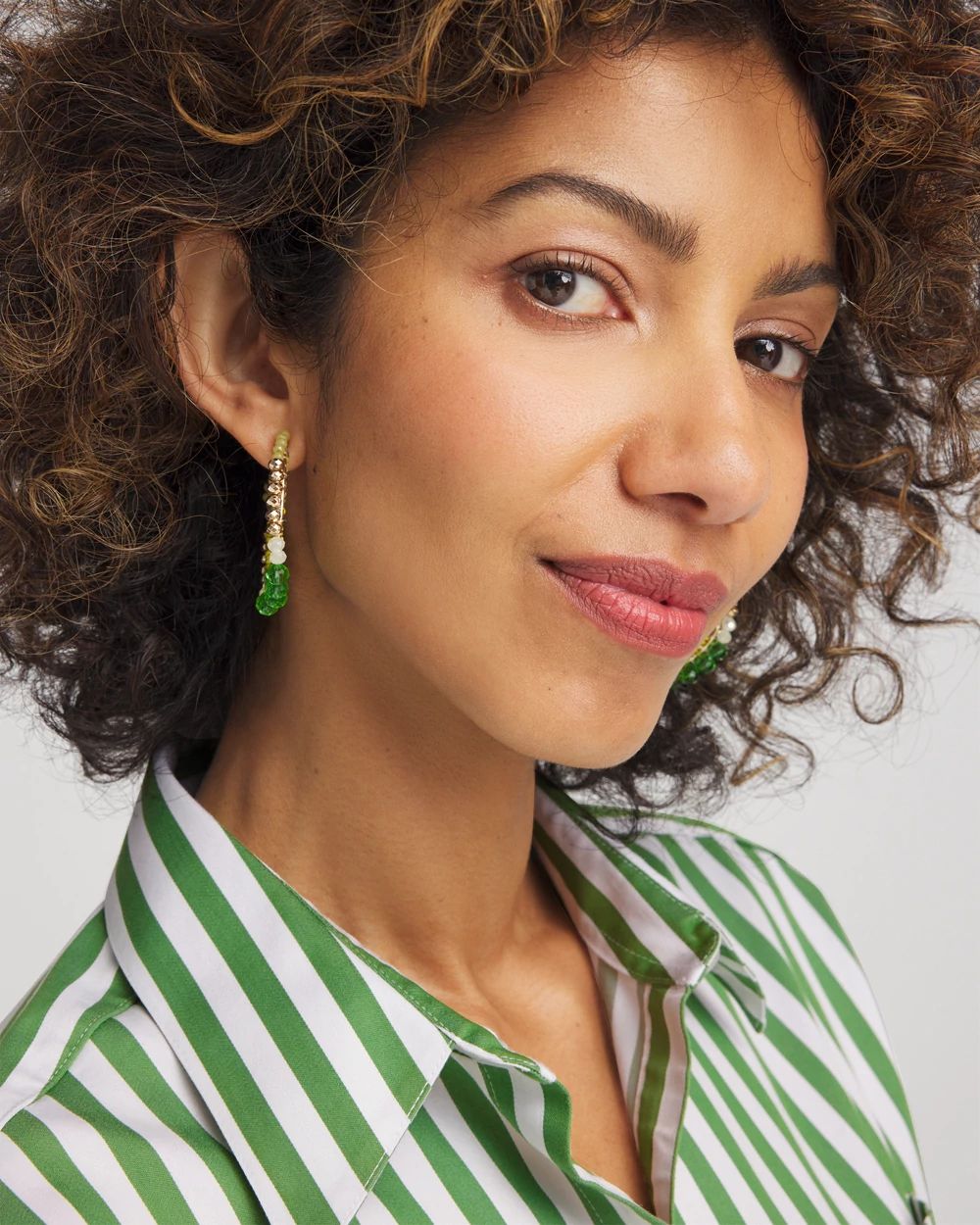 No Droop® Beaded Hoop Earrings