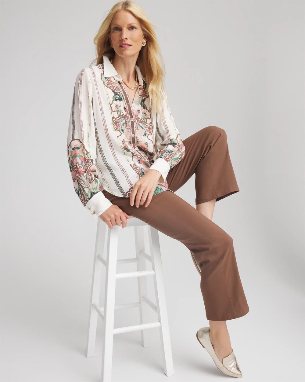 Silky Classic-Fit Shirt click to view larger image.