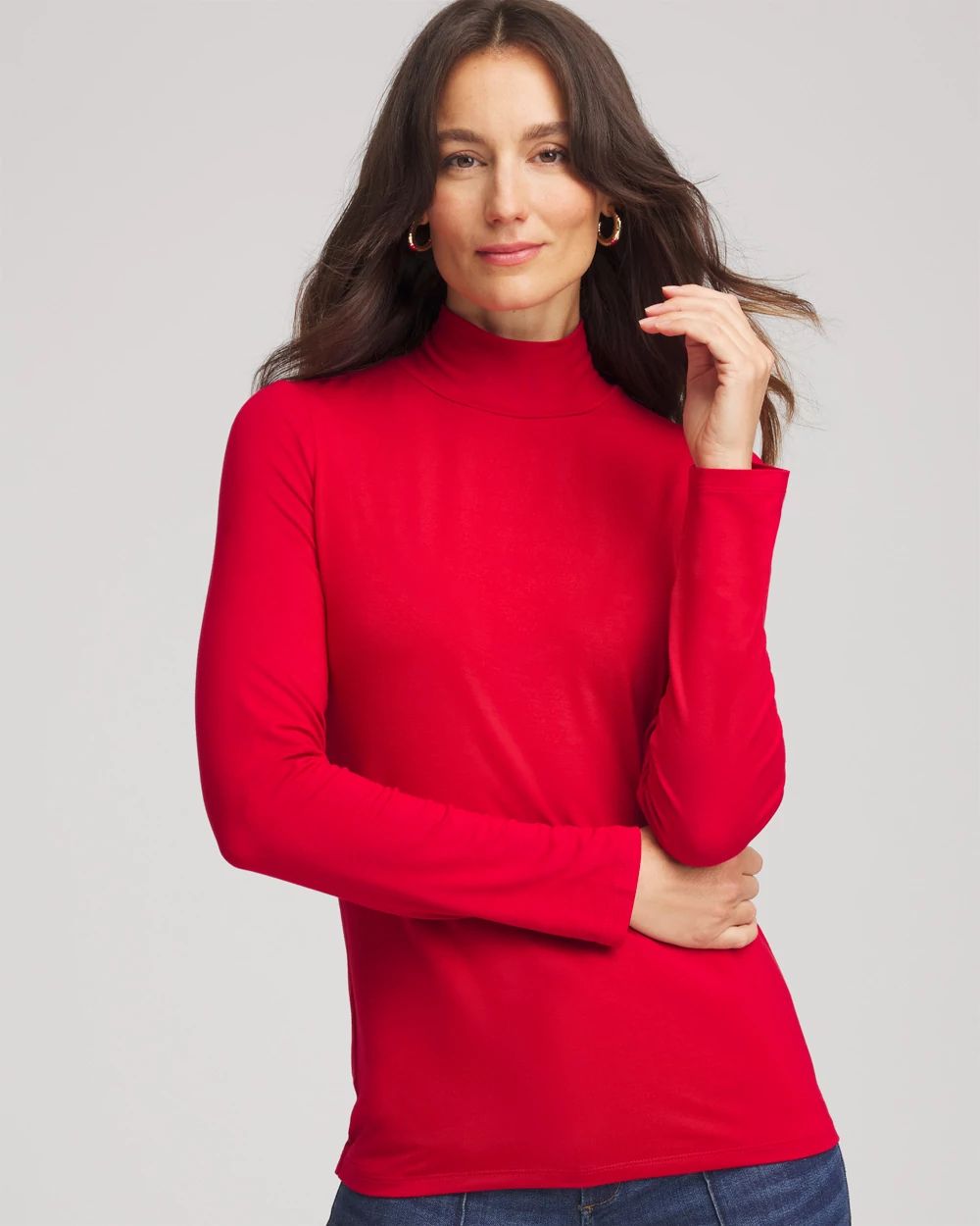 Touch of Cool™ Mockneck Layering Tee