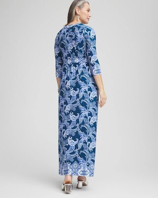 3/4 Sleeved Jersey Maxi Dress click to view larger image.