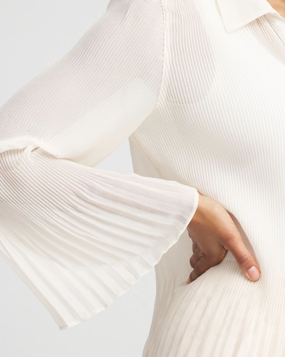 Pleated Georgette Blouse