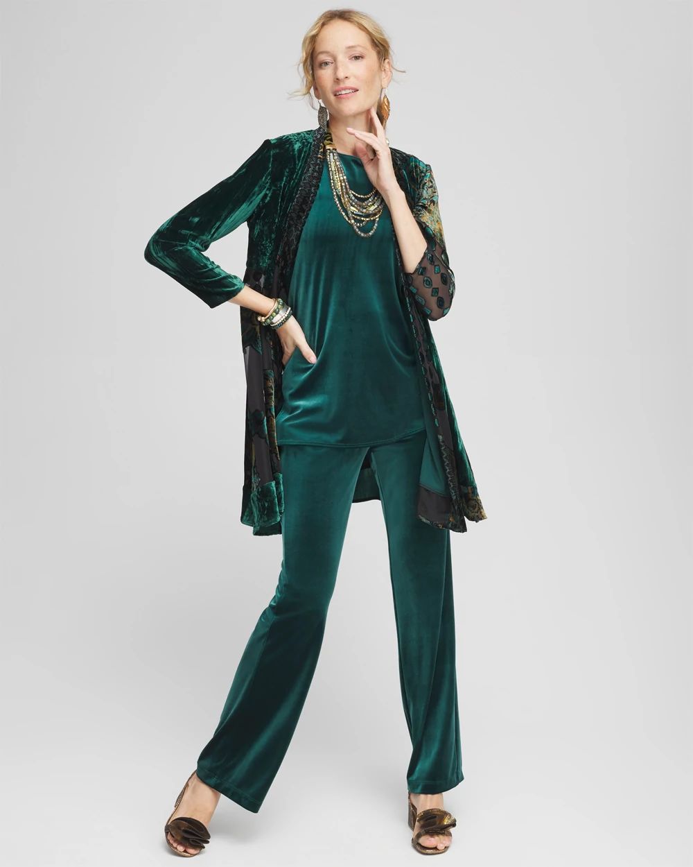 Travelers™ Velvet Side-Slit Tank