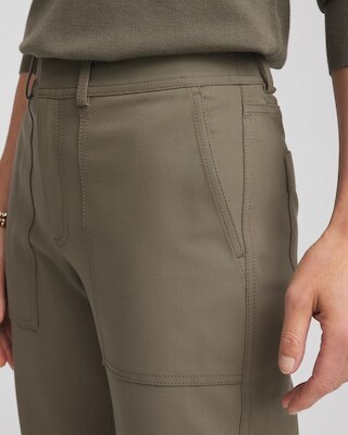 Petite Bi-Stretch Straight Ankle Pants click to view larger image.