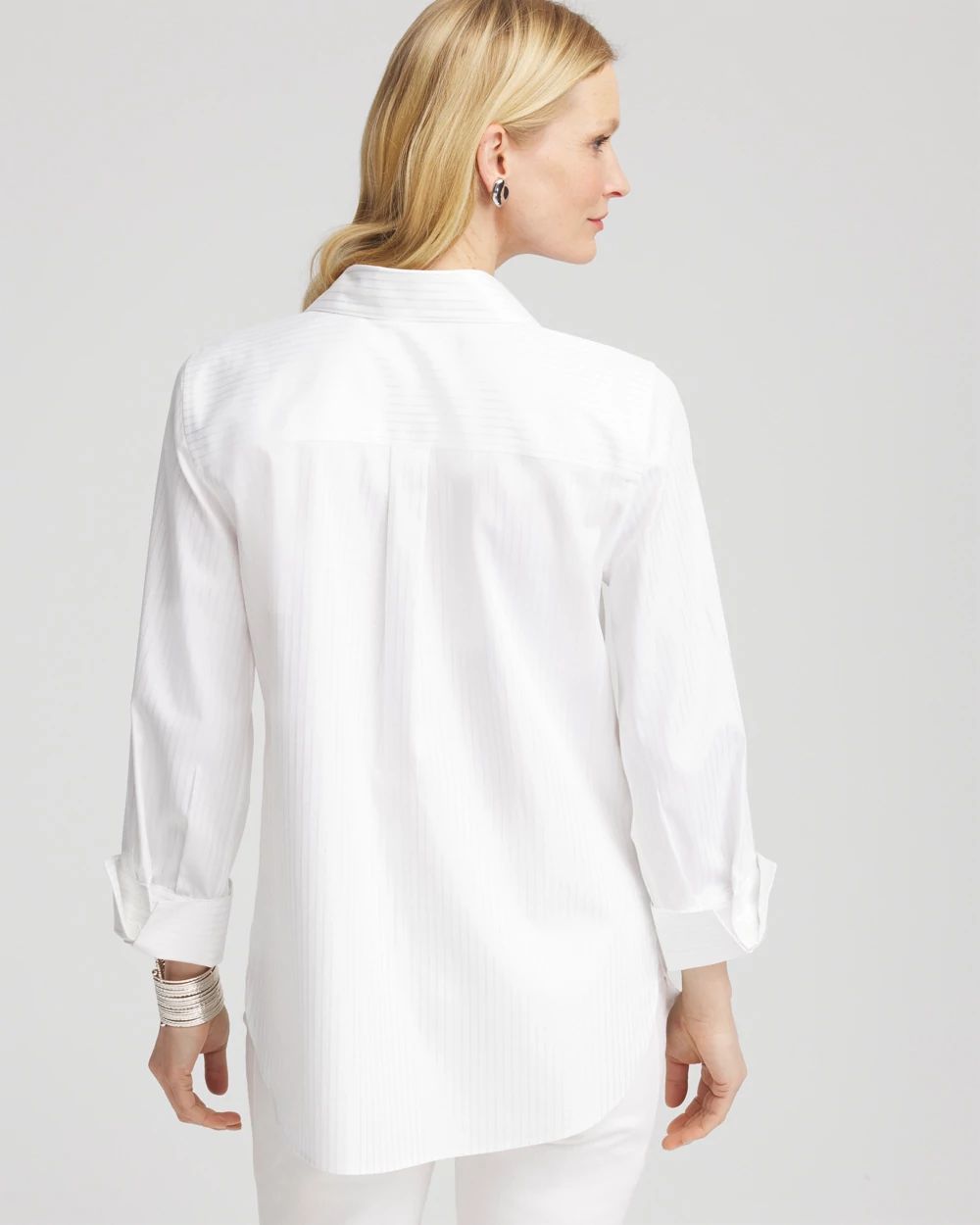 No Iron™ Lurex Stripe Shirt