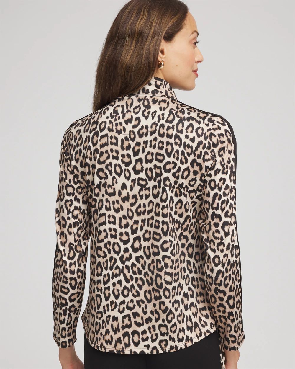 Zenergy® UPF Animal-Print Half-Zip Pullover Top