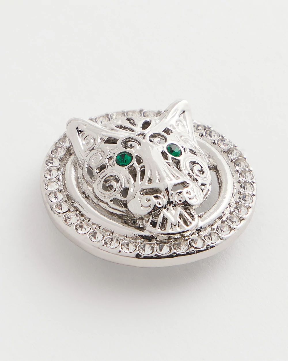 Green Eye Tiger Clip-On Earrings