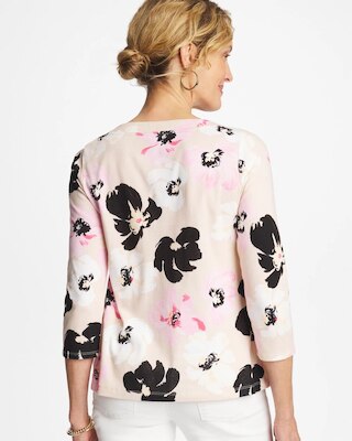 Printed Pima 3/4 Sleeve Tee click to view larger image.