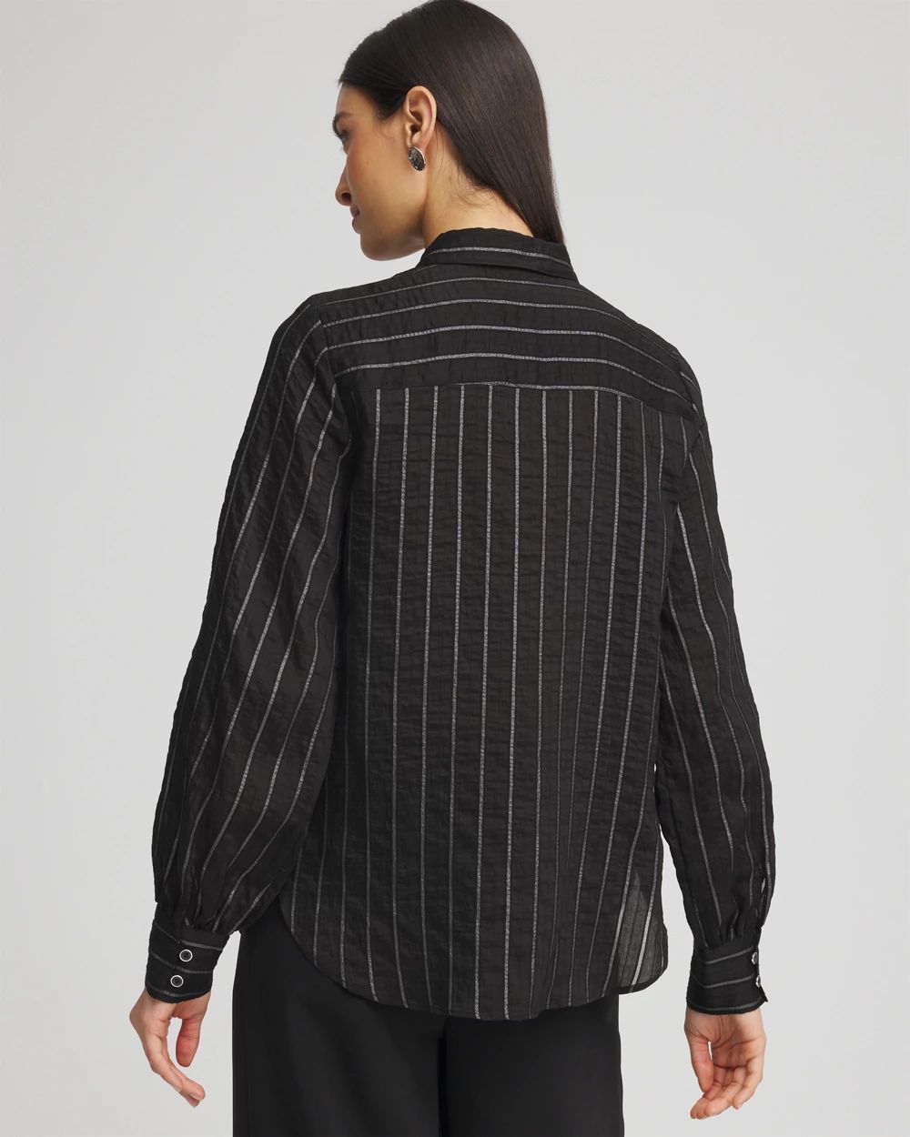 Classic Soft Button-front Blouse