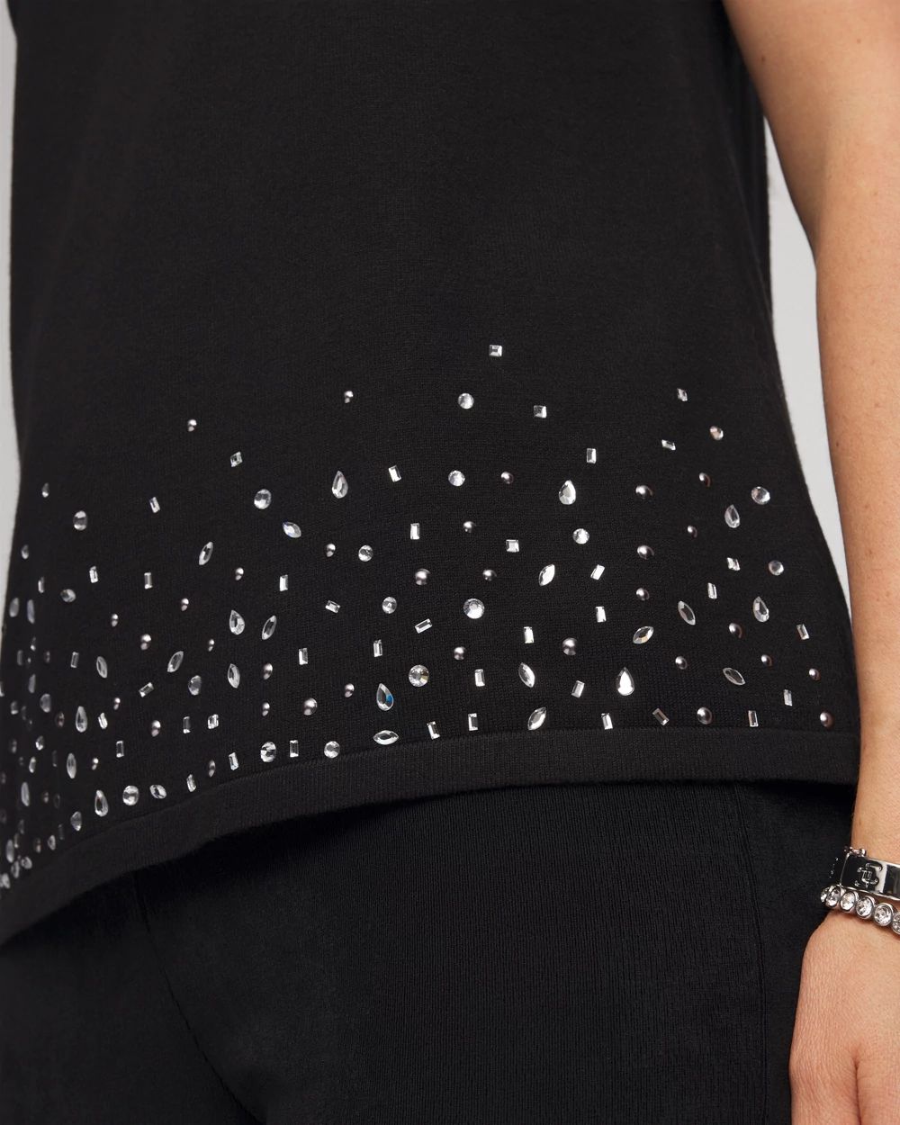 Travelers™ Embellished Scoopneck Tank click to view larger image.