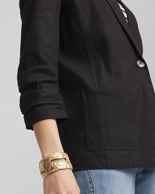 Linen Stretch Blazer click to view larger image.