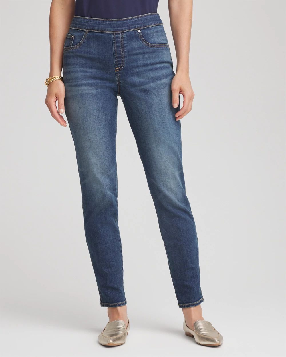 Pull-On Slim Ankle Jeggings