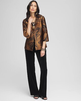 Travelers™ Collection Floral Jacquard Jacket click to view larger image.