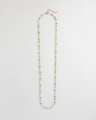 Neutral Long Layering Necklace