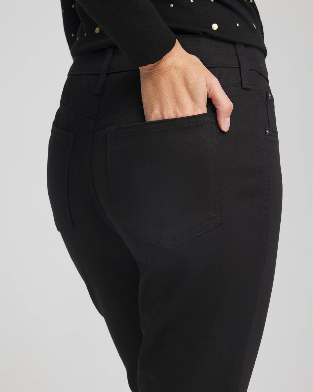 Pull-On Straight Jeans