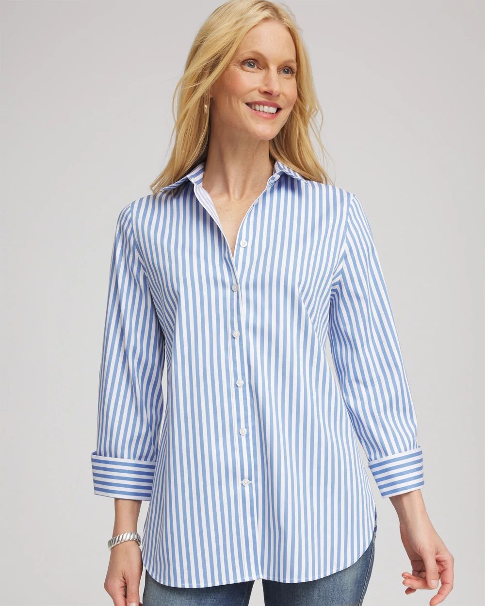 No Iron™ Stretch Striped Shirt