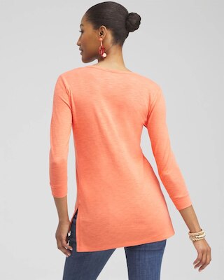Henley Side Slit Tunic click to view larger image.