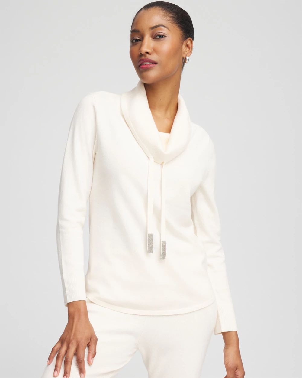 Zenergy Luxe® Cashmere Blend Cowl Sweater