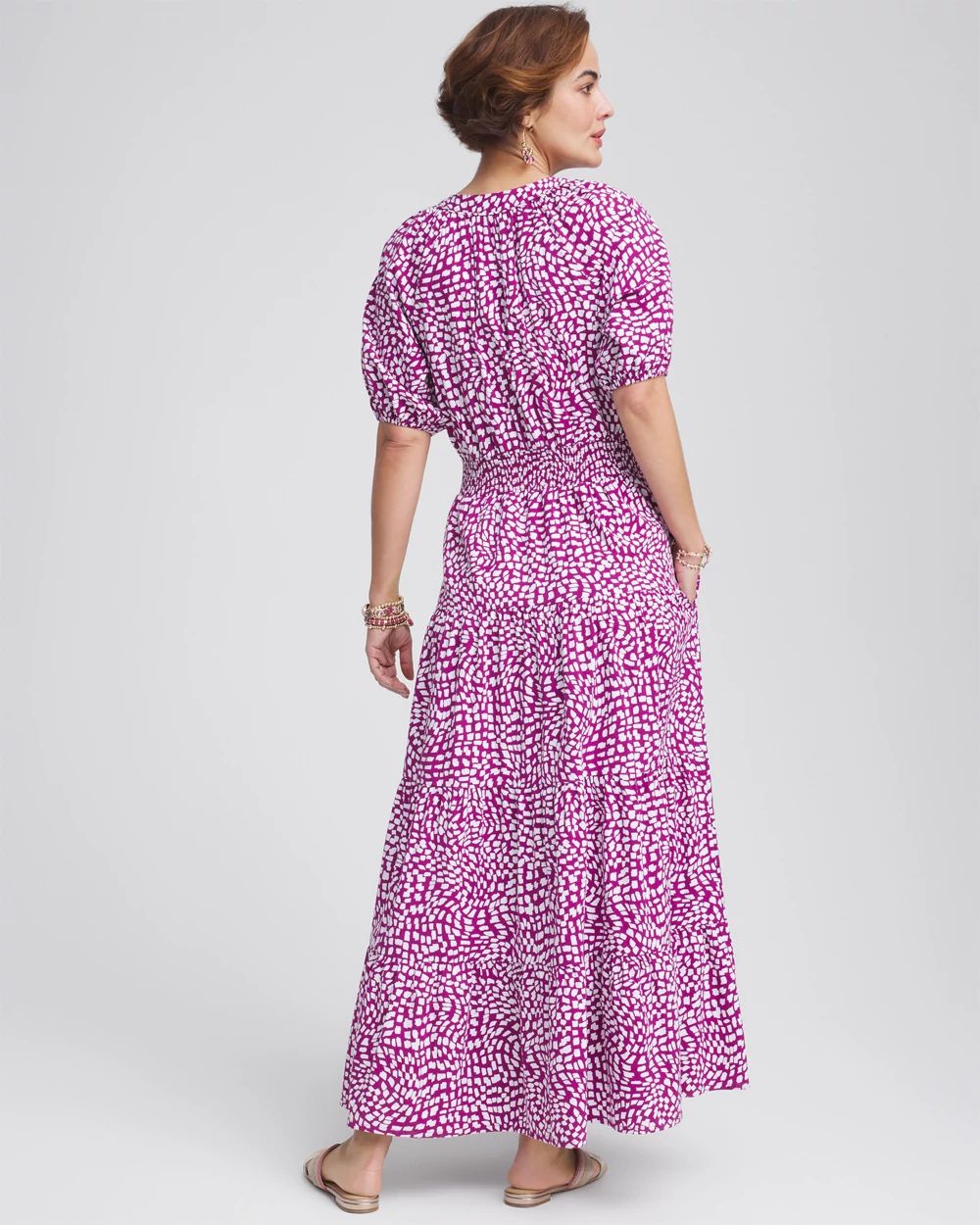 Smocked Waist Maxi Dress click to view larger image.