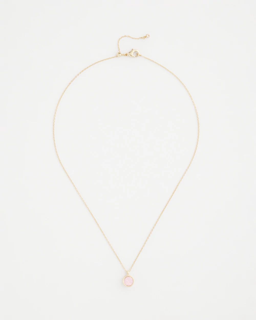 Pink Fine Single Strand Necklace