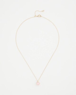 Pink Fine Single Strand Necklace