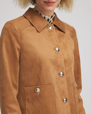 Suede Cropped Jacket click to view larger image.