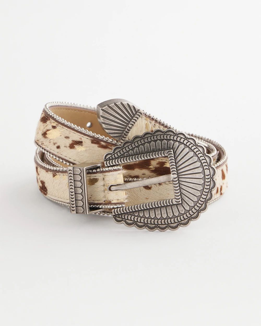 Pony Print Skinny Trouser Belt