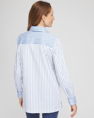 No Iron™ Stripe Mix Tunic click to view larger image.