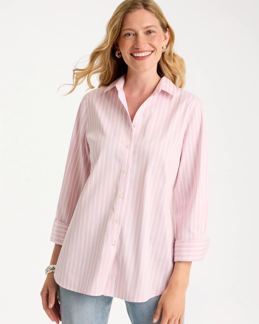 No Iron™ Stretch Striped Shirt