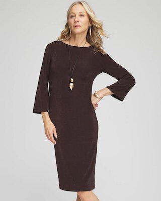 Travelers™ Bell Sleeve Boat Neck Dress