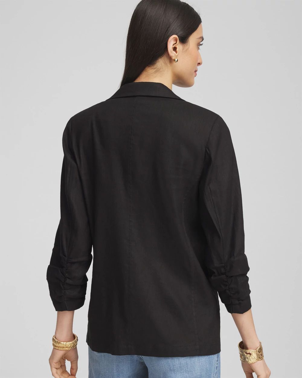 Linen Stretch Blazer click to view larger image.