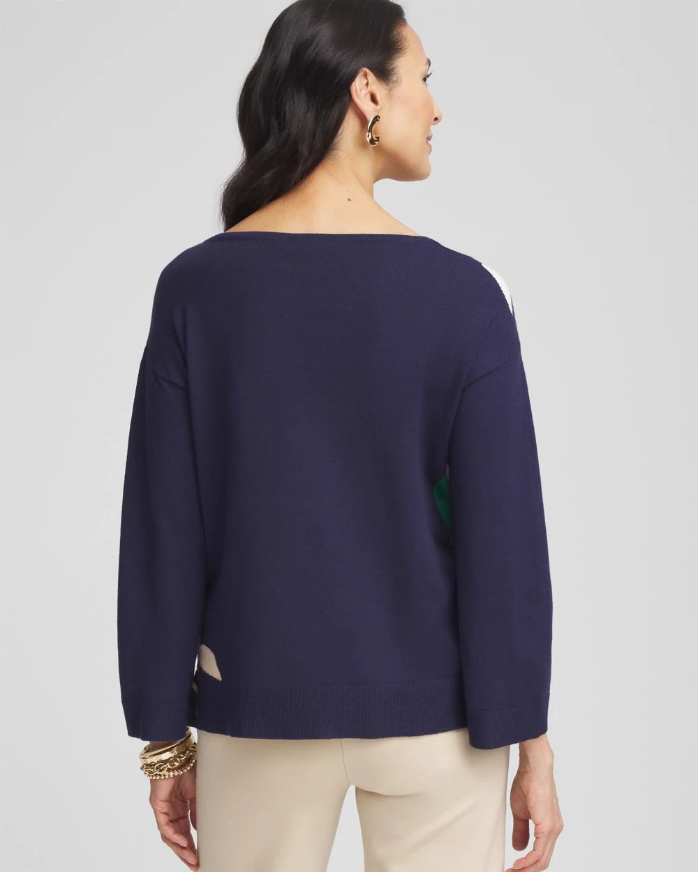 Wildflower Intarsia Pullover