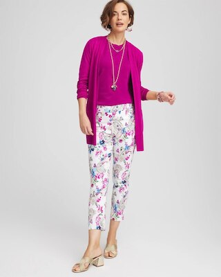 Brigitte™ Paisley Floral Cropped Pants click to view larger image.