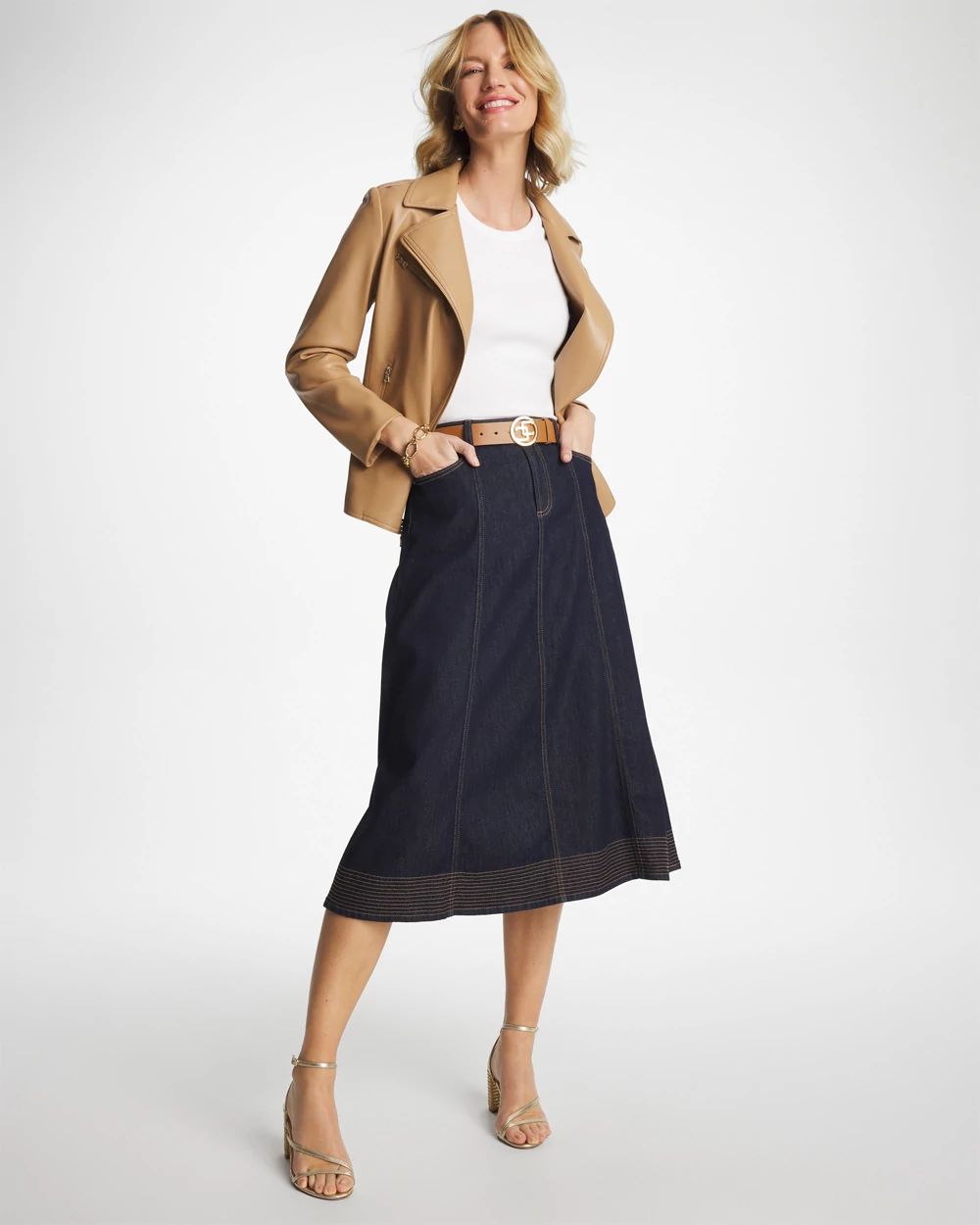 Trapunto Stitch Skirt
