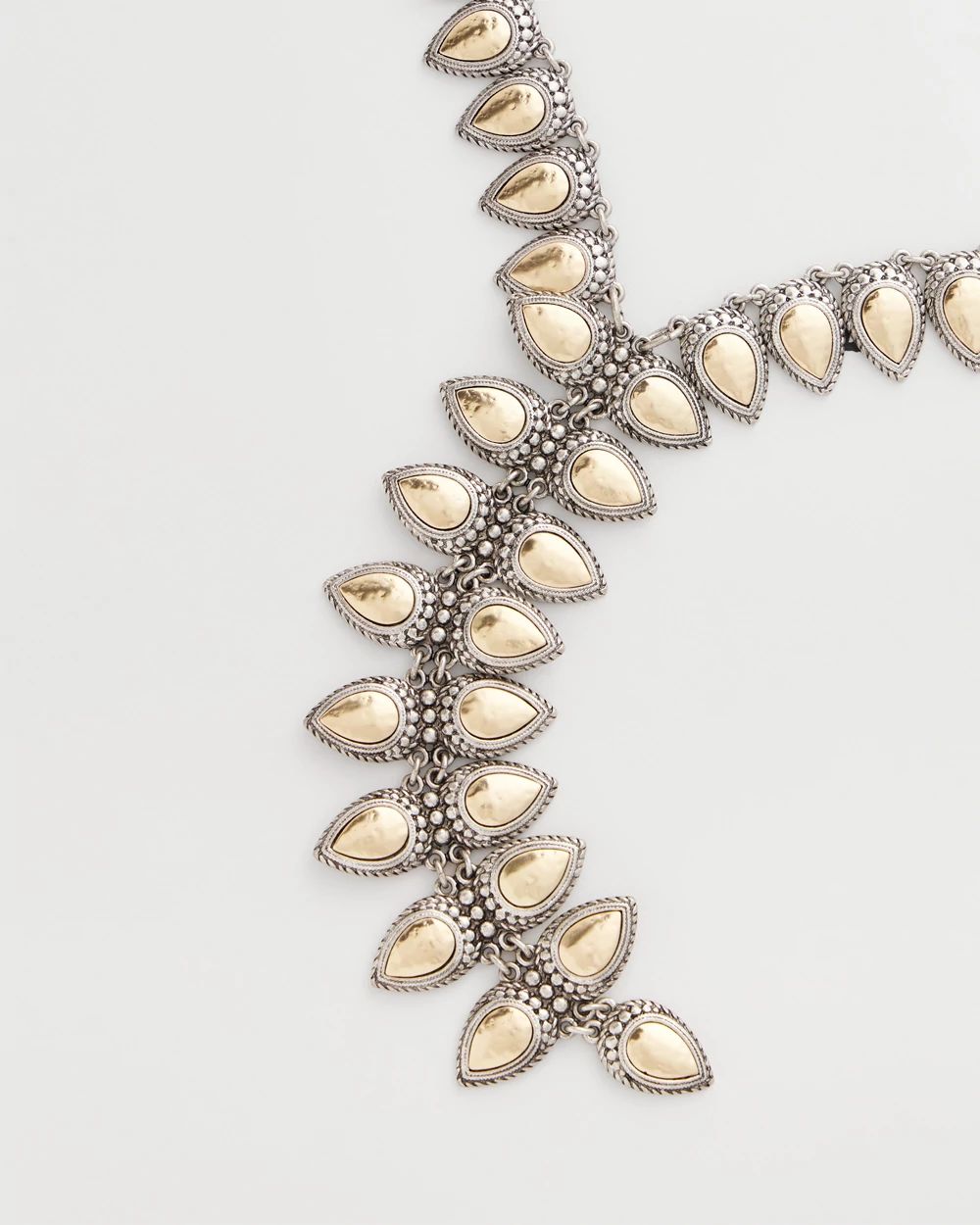 Vertical Pear Shaped Y-Drop Necklace