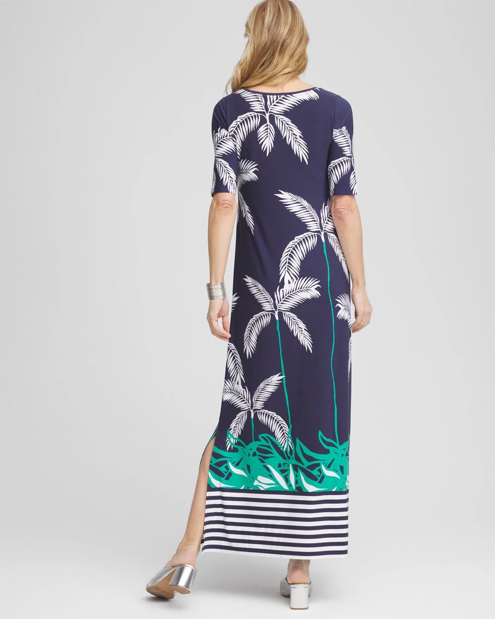 Petite Tropical Nights Knit Maxi Dress