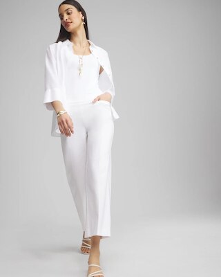 Petite Brigitte Wide Leg Cropped Pants click to view larger image.