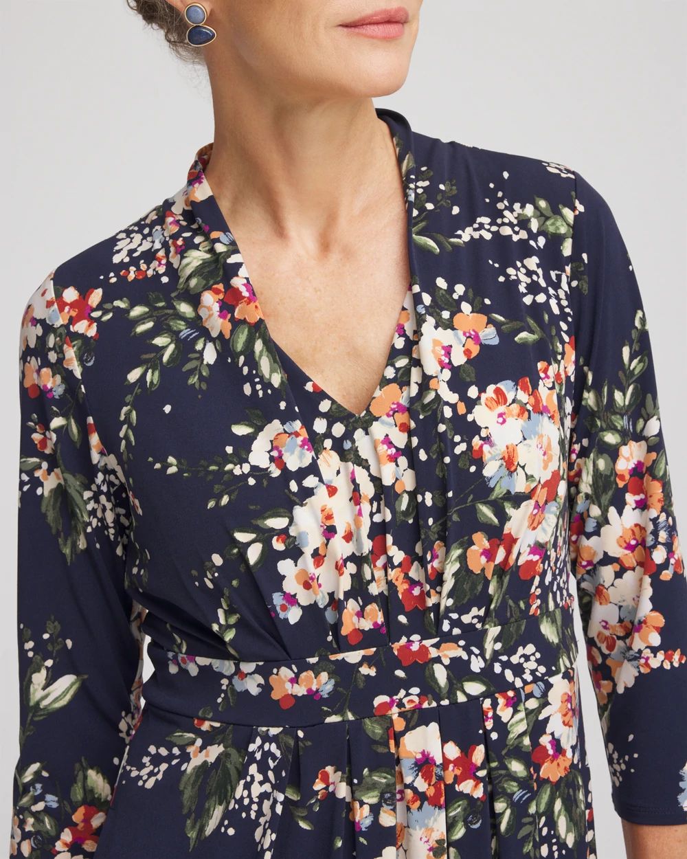 Knit Pleated Maxi Dress click to view larger image.