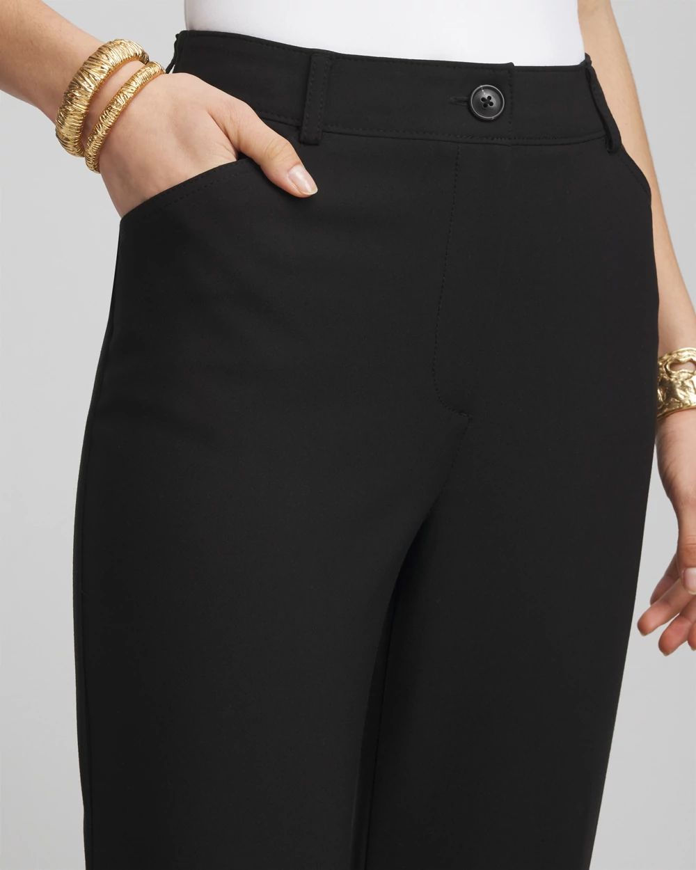 Lightweight Juliet Straight Ankle Pants click to view larger image.