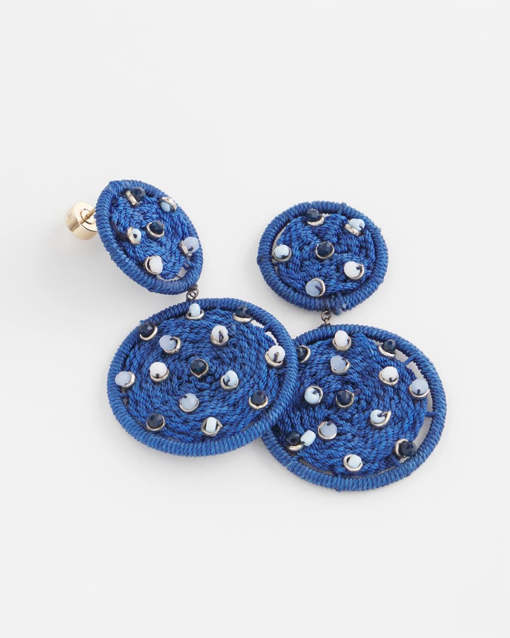No Droop® Thread Wrapped Drop Earrings click to view larger image.