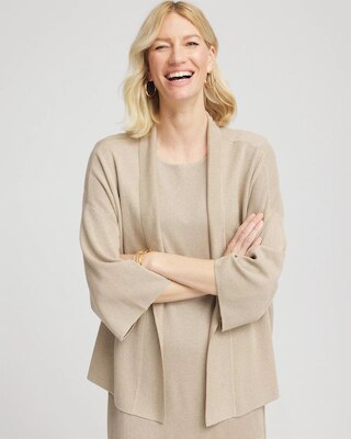 Travelers™ Collection Metallic Knit Cardigan