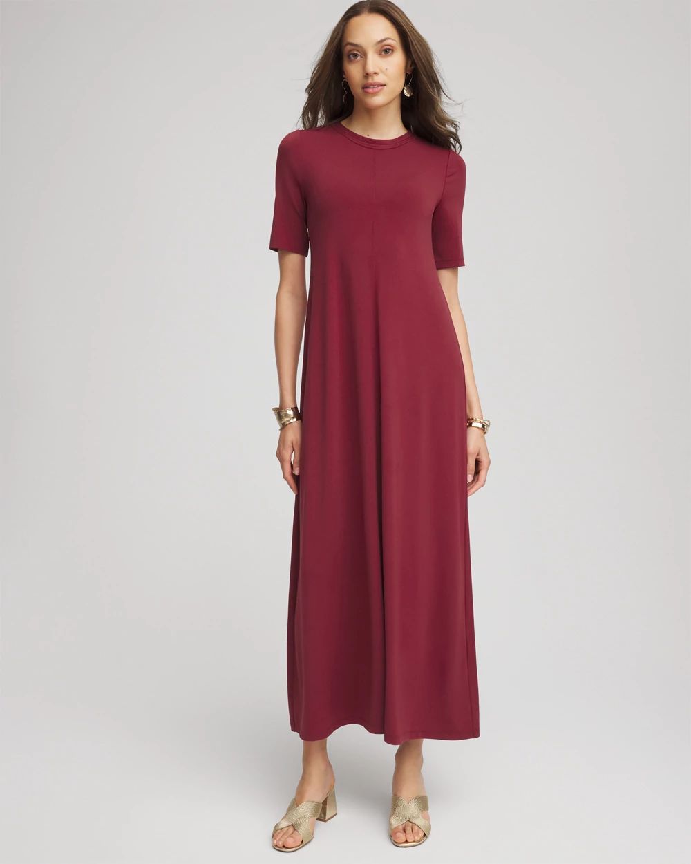 Stretch-Jersey Maxi Dress