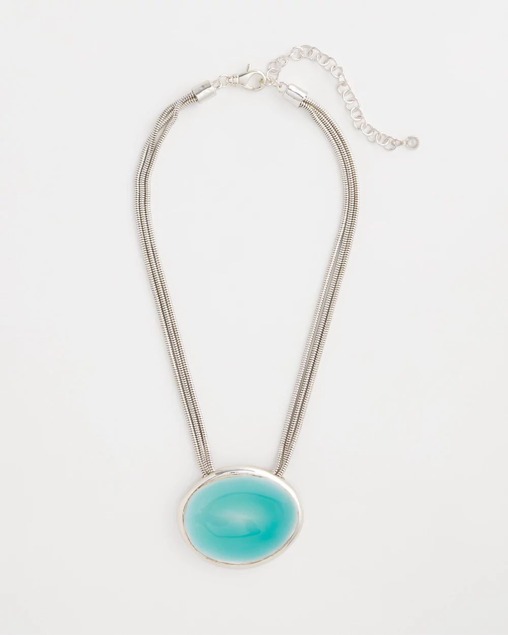 Sea Glass Effect Pendant Necklace