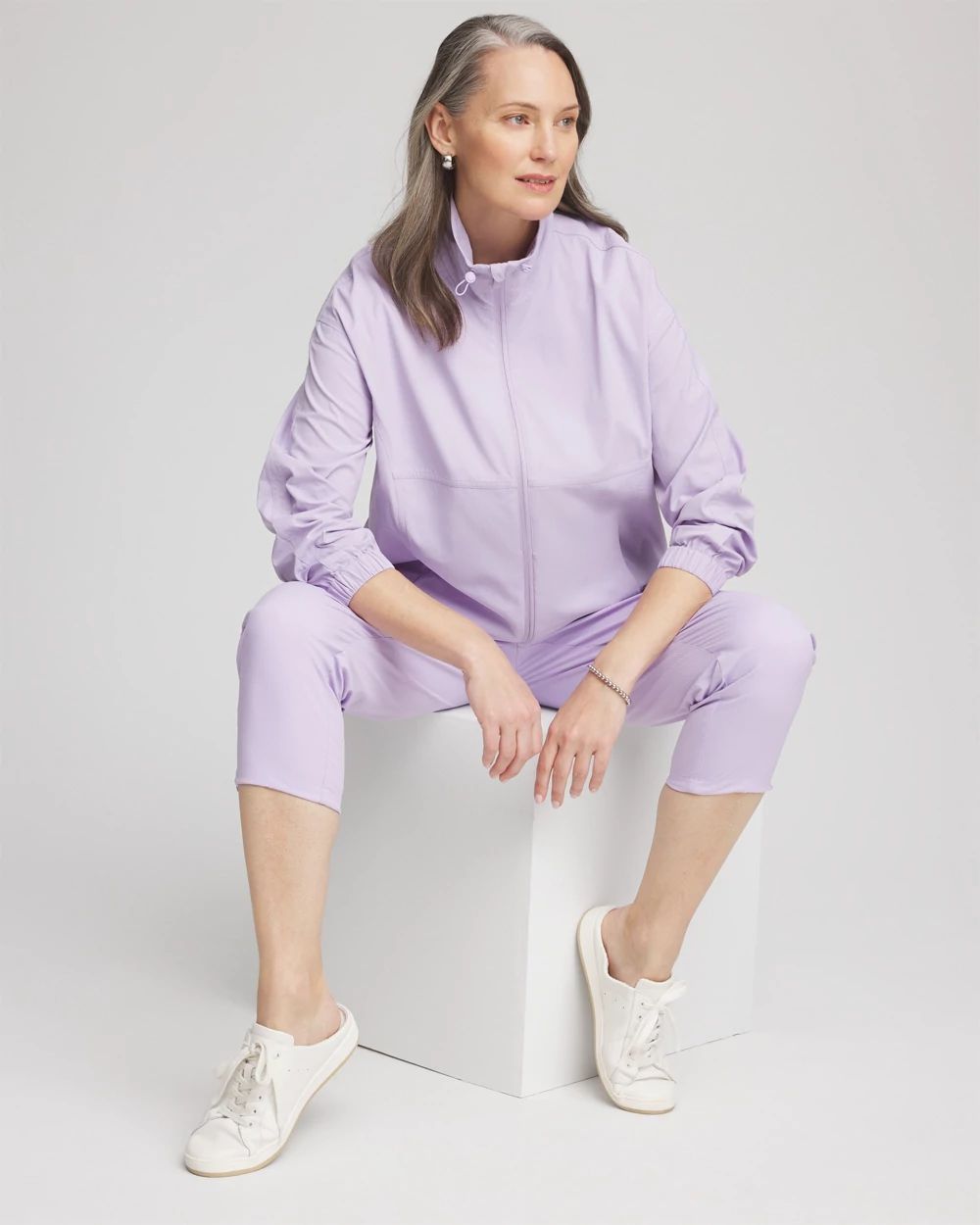 Zenergy® UPF Striped Jacket click to view larger image.