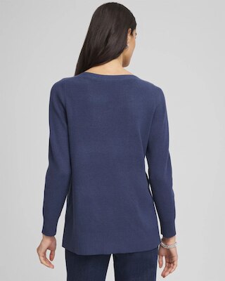 Button Tunic Sweater click to view larger image.